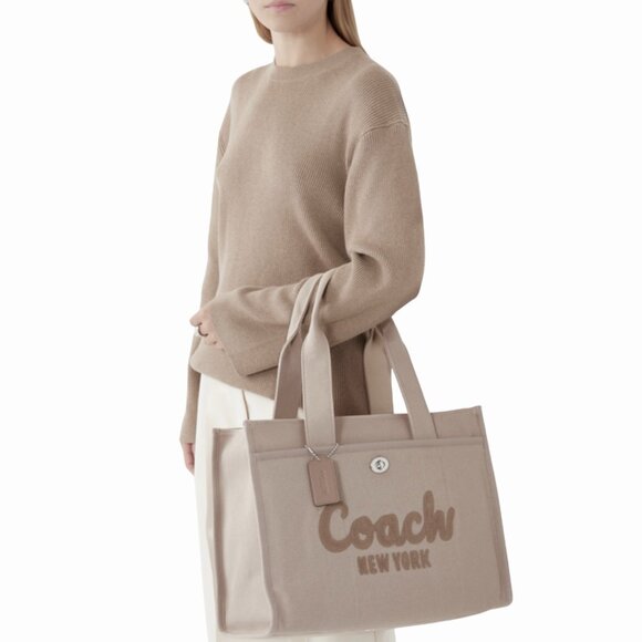 COACH CARGO TOTE CANVAS LARGE BAG NEW